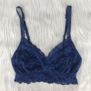 Aerie Lace Navy Bralette